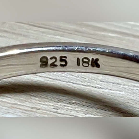 Designer Signed Phillip Gavriel Sterling Silver & 18K Gold Popcorn Pearl Ring - Picture 7 of 11